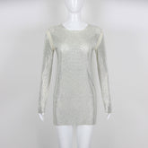 Robe sac à hanches minceur à strass